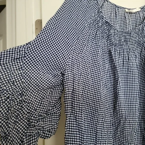 Terra and Sky Woman's Blue and White Size Blouse 2X - Picture 3 of 9